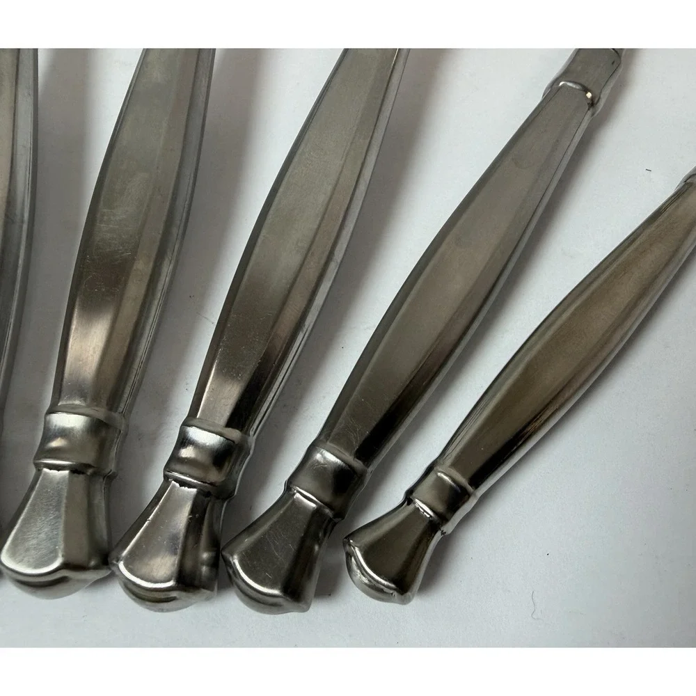 Oneida Heirloom Cube ACT II 2 Satin Stainless 7 Piece Hostess‎ Serving Set